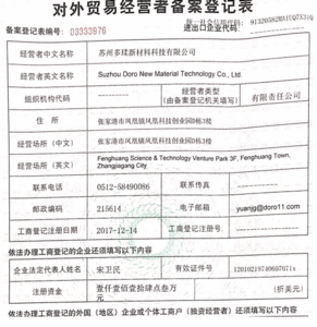 进出口资质