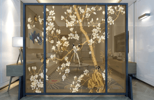 艺术屏风，屏风，屏风定制，尺寸图案个性化
