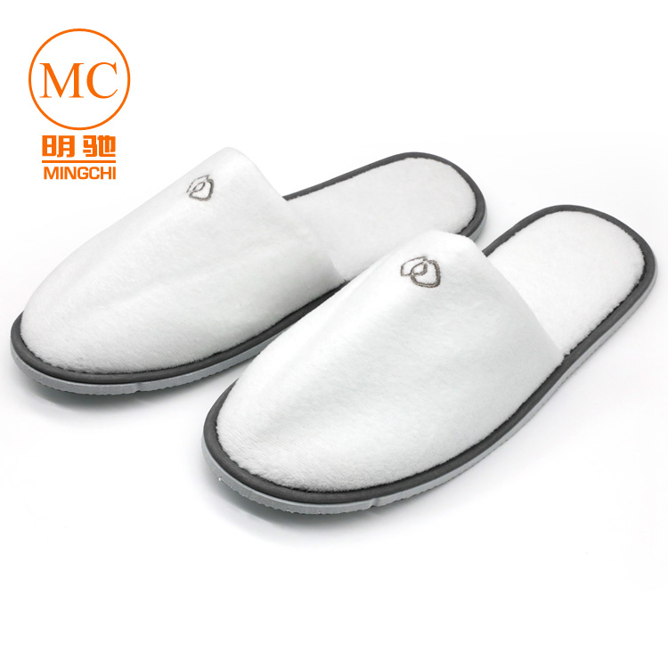 cotton velour slippers