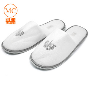 cotton velour slippers