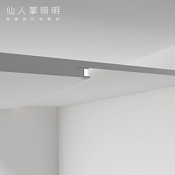 仙人掌照明无边框线性LED灯带墙面天花氛围照明灯槽型材客厅卧室