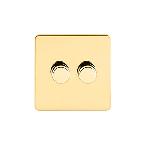 Screwless Flat Profile Universal LED  2G 2 Way 200W Dimmer Switch
