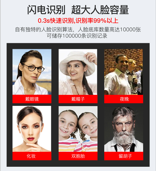 人脸识别红外测温一体机