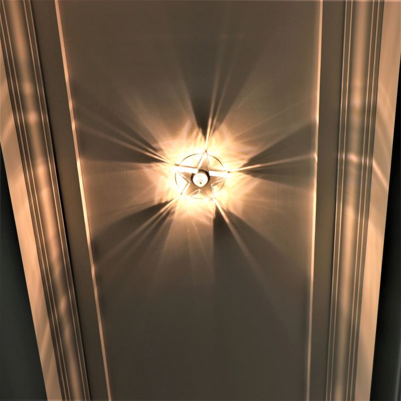新款水晶LED五角星酒店大堂装饰照明灯具