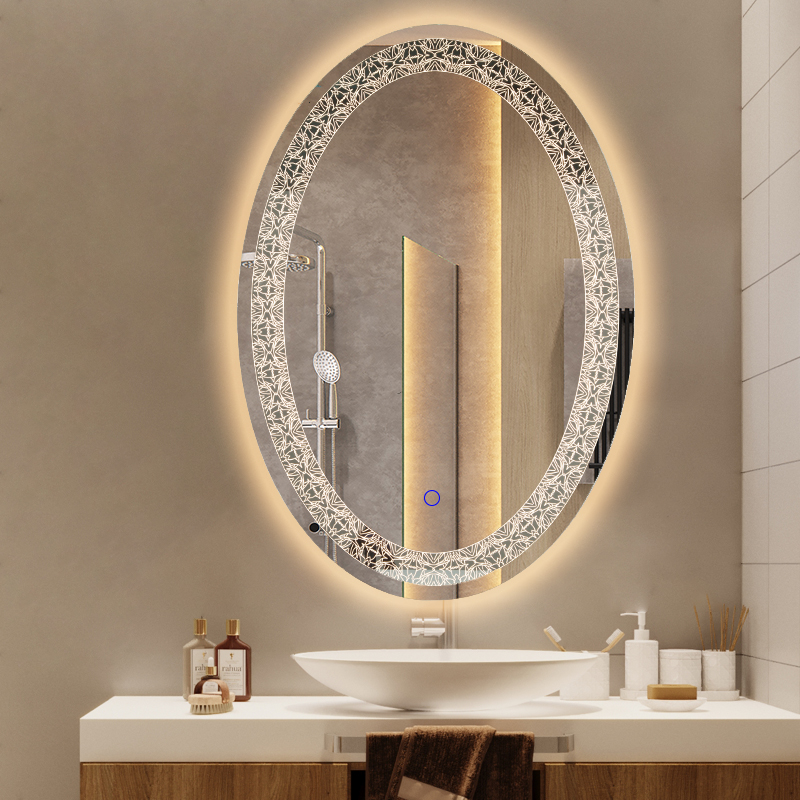 Hotel Bathroom Lighted Mirror
