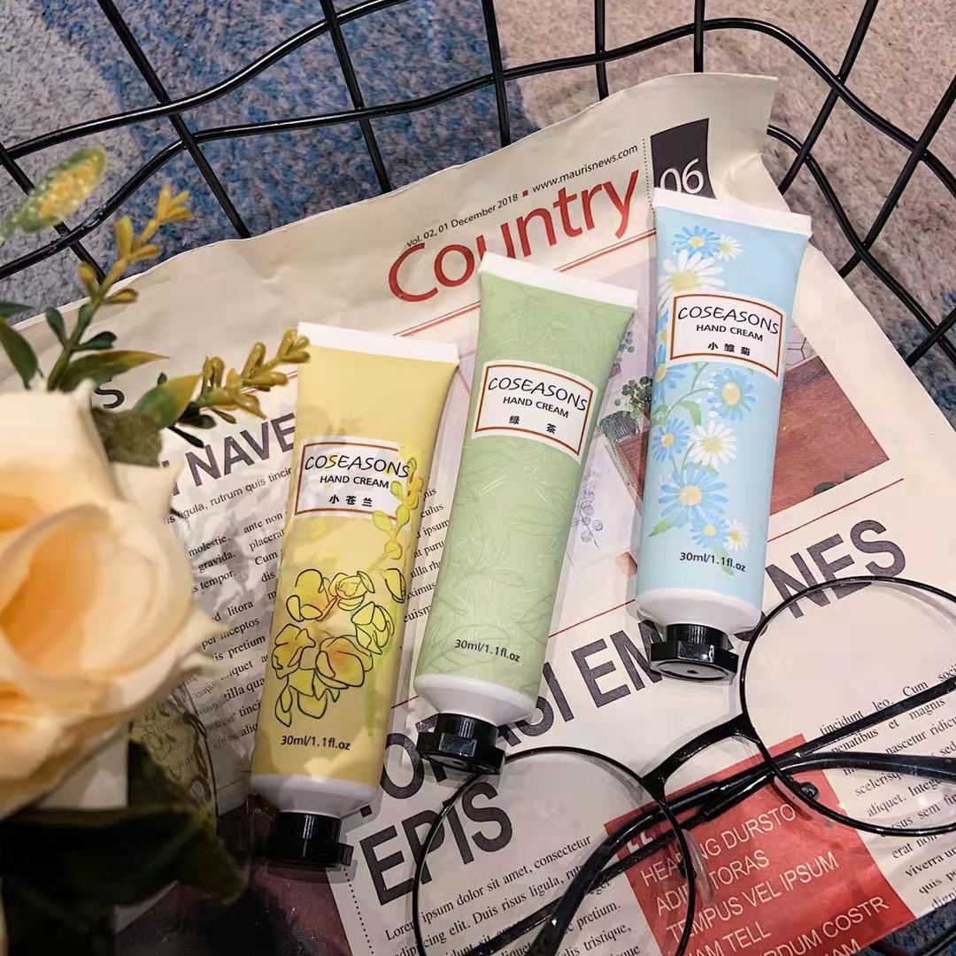 coseasons花草香味30g護手霜化妝品補水保濕防凍護手彩妝廠家