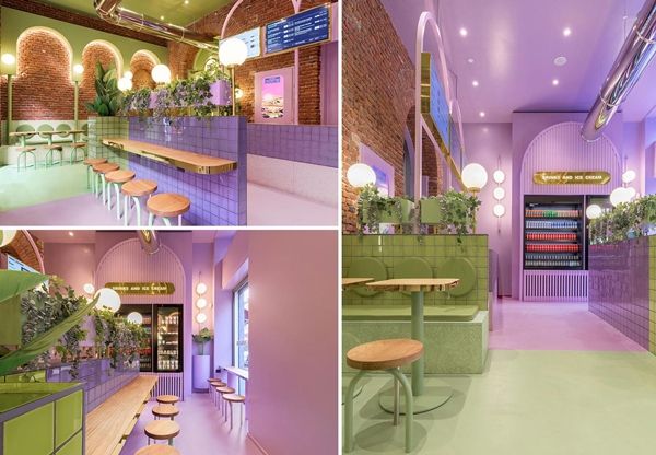 为了吸引客户 这家汉堡餐厅把自己设计的色彩缤纷！