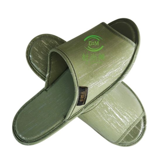 环保拖鞋——土豪金版-绿色开口
