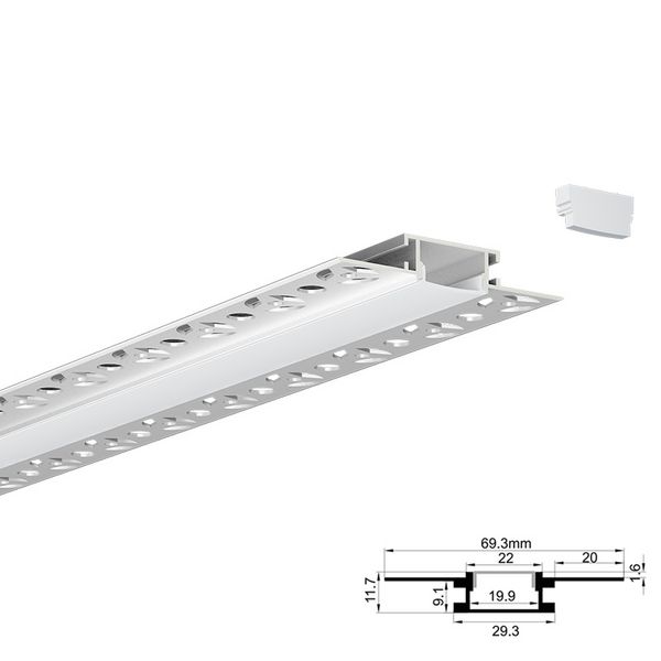 QSG-7012平面预埋线形灯、线性灯、LED铝型材灯、LED灯带
