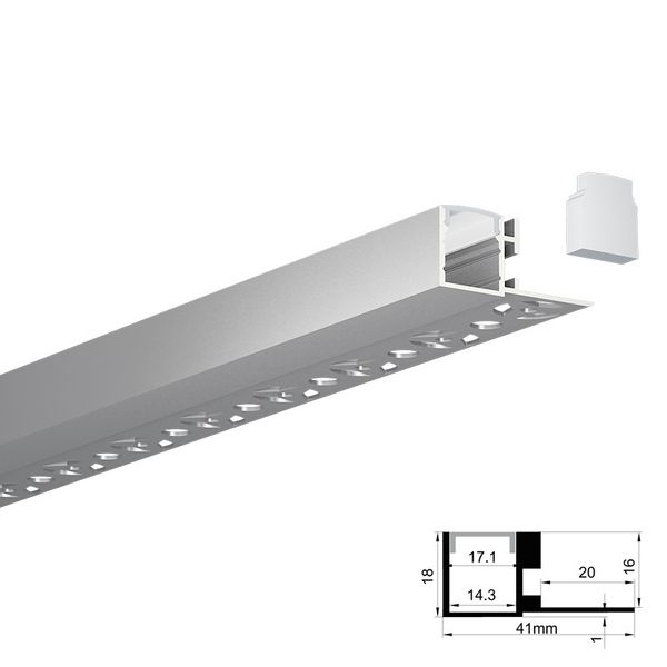 QSG-4118收口洗墙线形灯、线性灯、LED铝型材灯、LED灯带