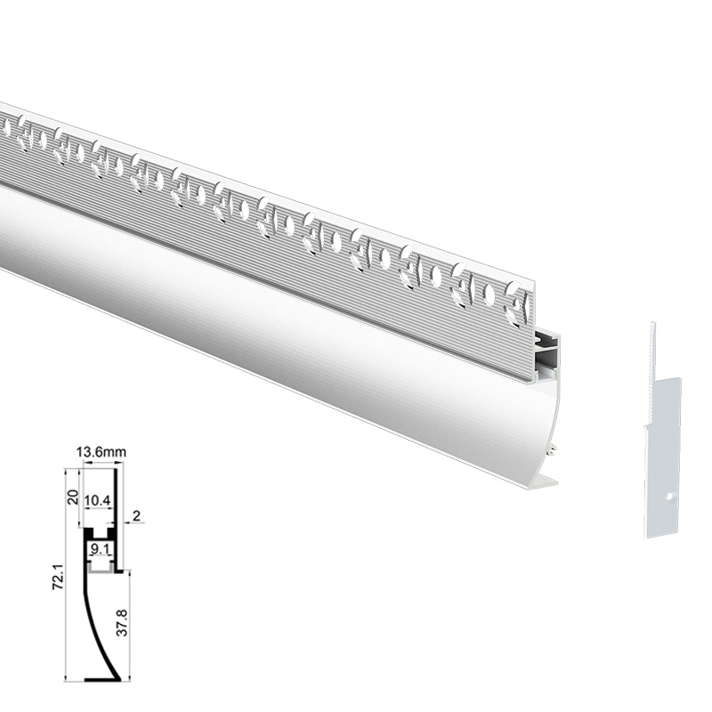 QSG-7214踢脚线线形灯、线性灯、LED铝型材灯、LED灯带