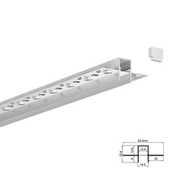 QSG-5523发光面内凹防眩线形灯、线性灯、LED铝型材灯、LED灯带