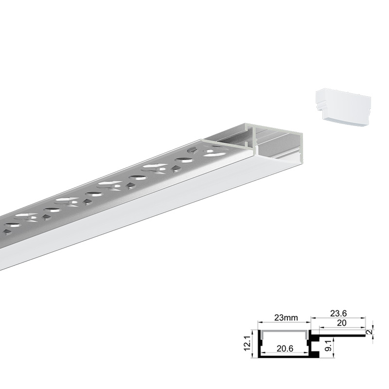 QSG-4712单边预埋安装线形灯、线性灯、LED铝型材灯、LED灯带