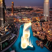 迪拜全球最大音乐喷泉