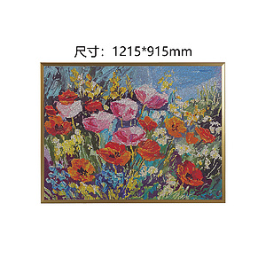 装饰画 玻璃马赛克拼图挂画  花卉