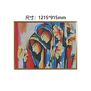 装饰画 玻璃马赛克拼图挂画  抽象画