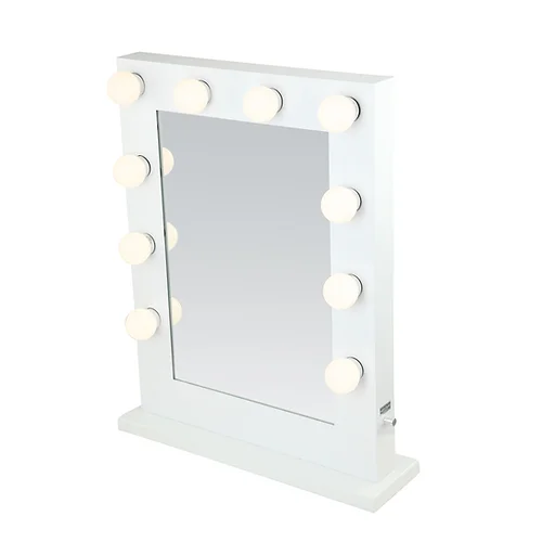 Rectangular Hollywood Bulb Wall Mounted+Table -top Makeup LED Mirror Make-up Mir