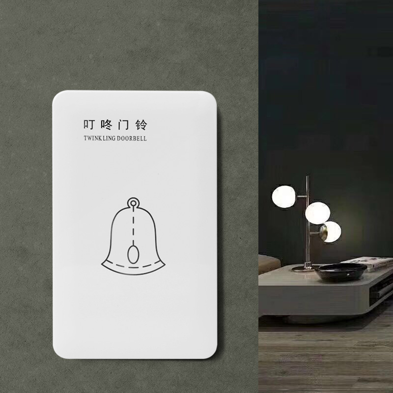 120型220V交流电明装酒店宾馆叮咚门铃 有线机械式悬挂喇叭门铃