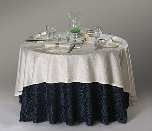 【产品推荐】红金顶织造 餐饮布草 酒店餐饮布草l米色方台盖餐厅台布