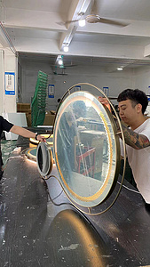 设计师酒店浴室镜定制产品