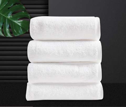 酒店毛巾棉质白色吸水浴巾加厚浴巾汗蒸足疗洗浴毛巾