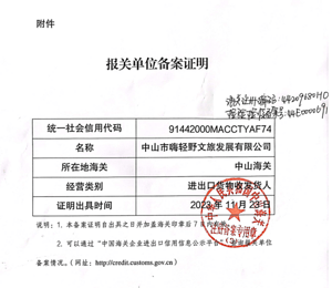进出口资质