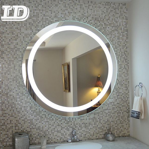 LED圆形热销家居浴室镜 可定制尺寸优质防雾调光装饰镜