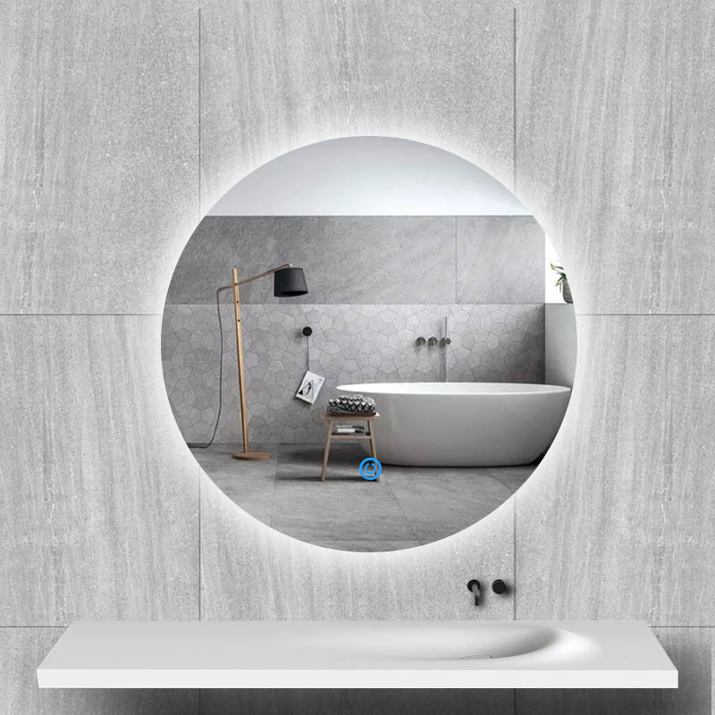 智能卫生间简约现代LED镜子 工厂直接定制 高档卫浴发光镜