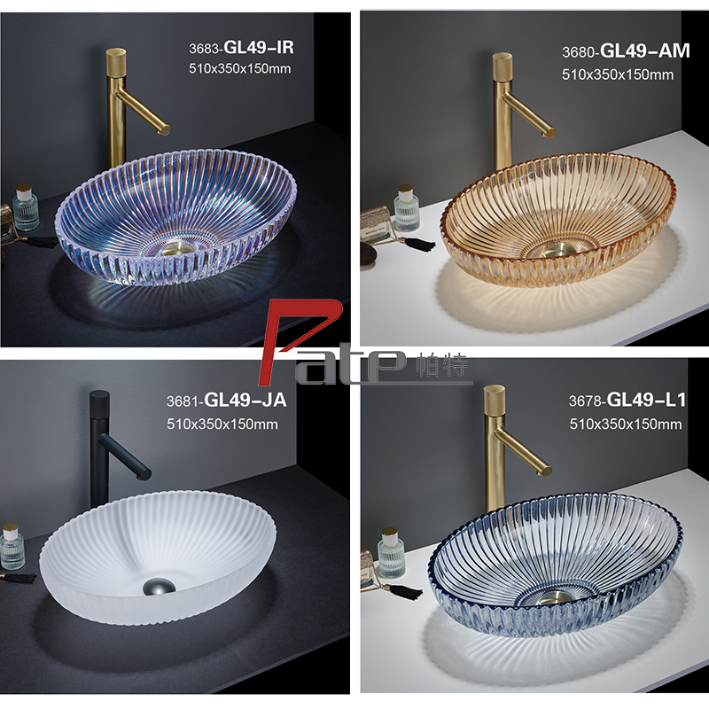 Bathroom sink,glass basin, wash basin, bathroom basin