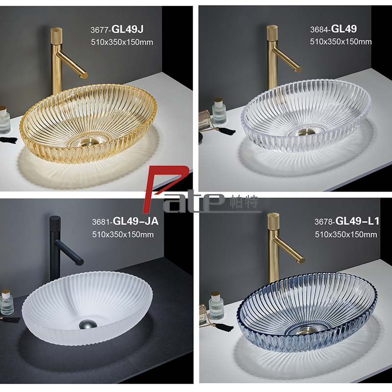 Bathroom sink,glass basin, wash basin, bathroom basin