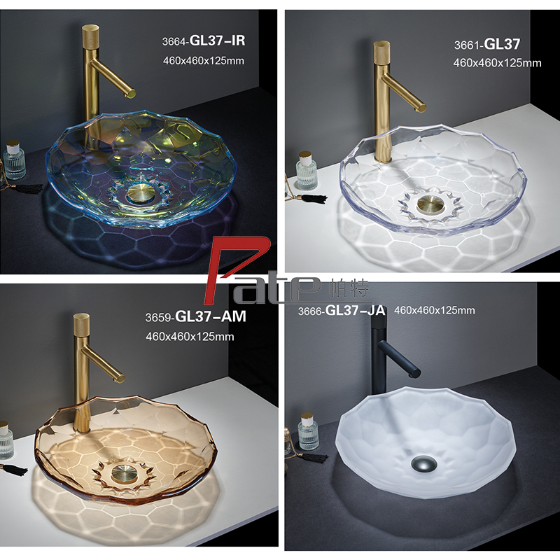 Bathroom sink,glass basin, wash basin, bathroom basin