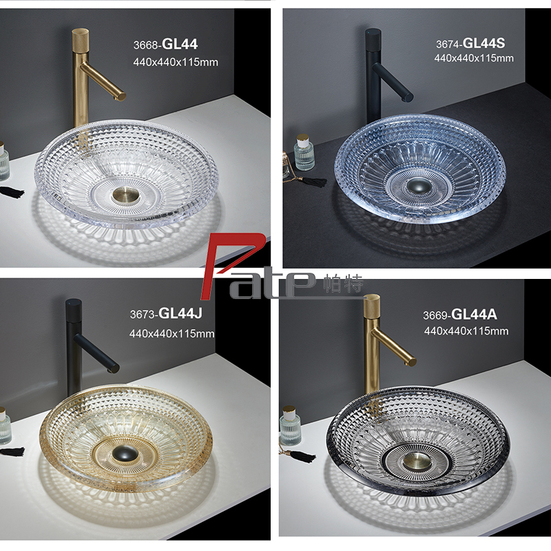 Bathroom sink,glass basin, wash basin, bathroom basin