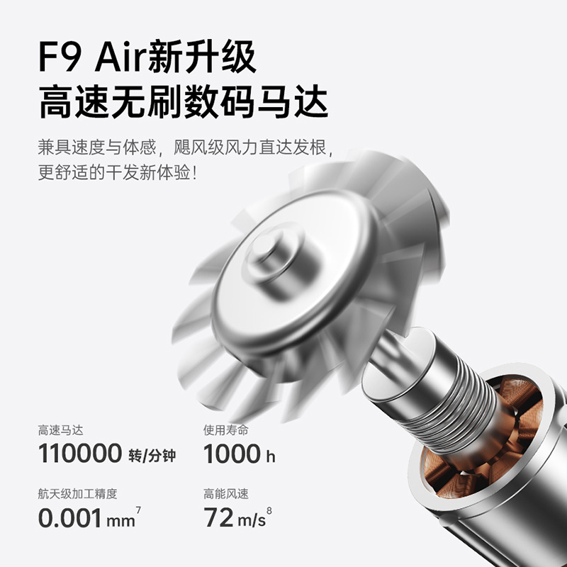 康夫中空高速电吹风 F9 Air / F9 Air 青春版