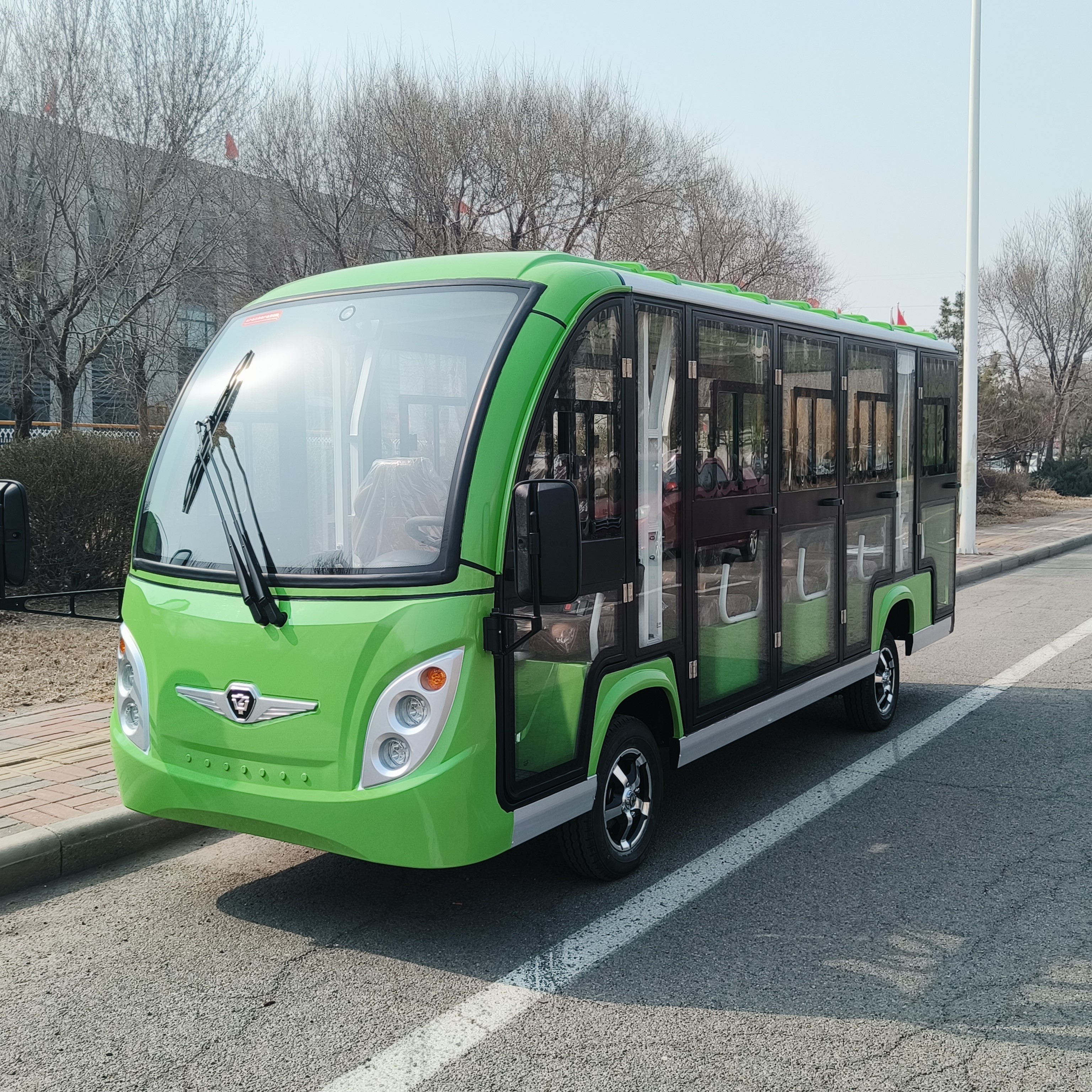 ZYCAR 14-seater enclosed electric sightseeing car A14