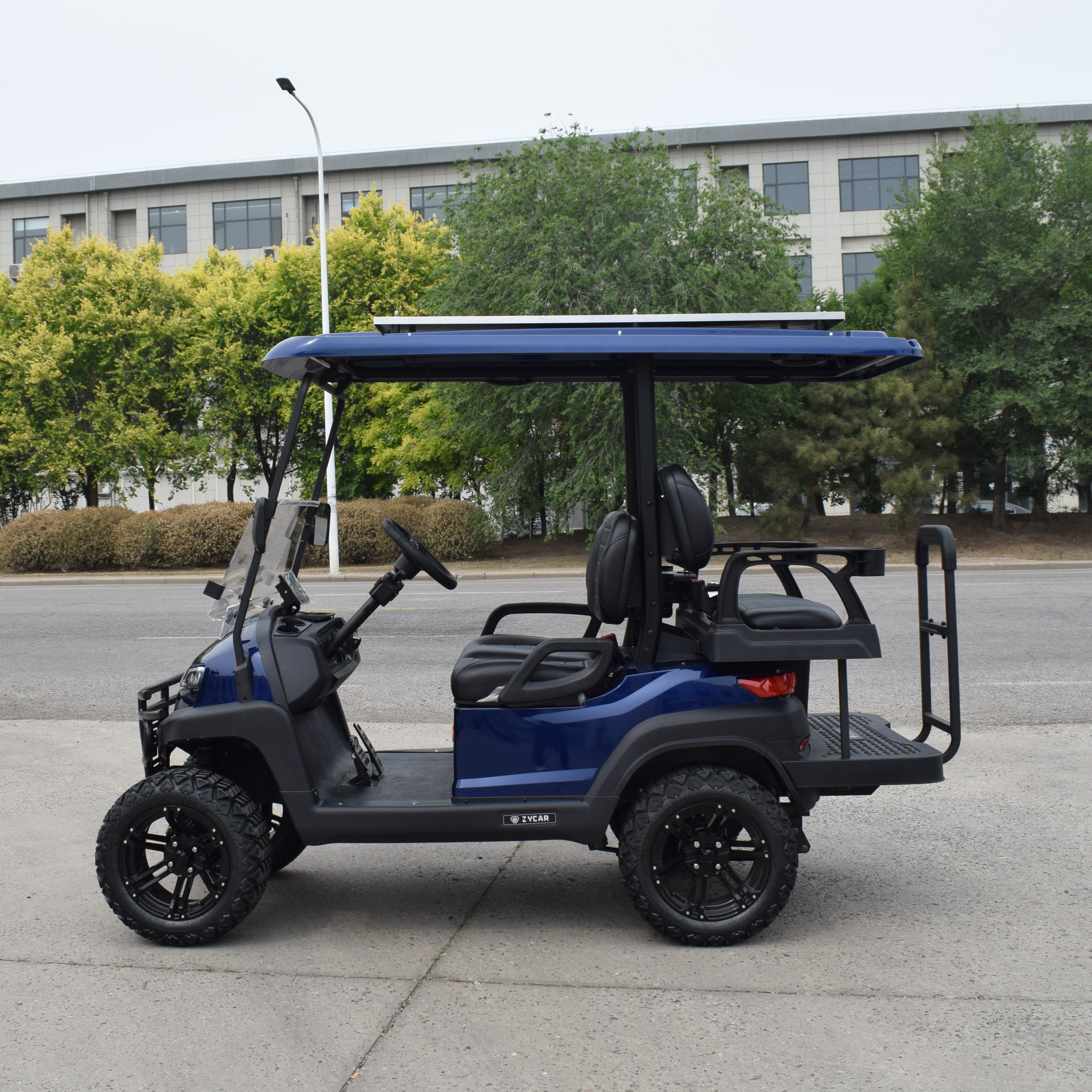 ZYCAR 4 seater utility golf cart with rear-facing seats Z2C