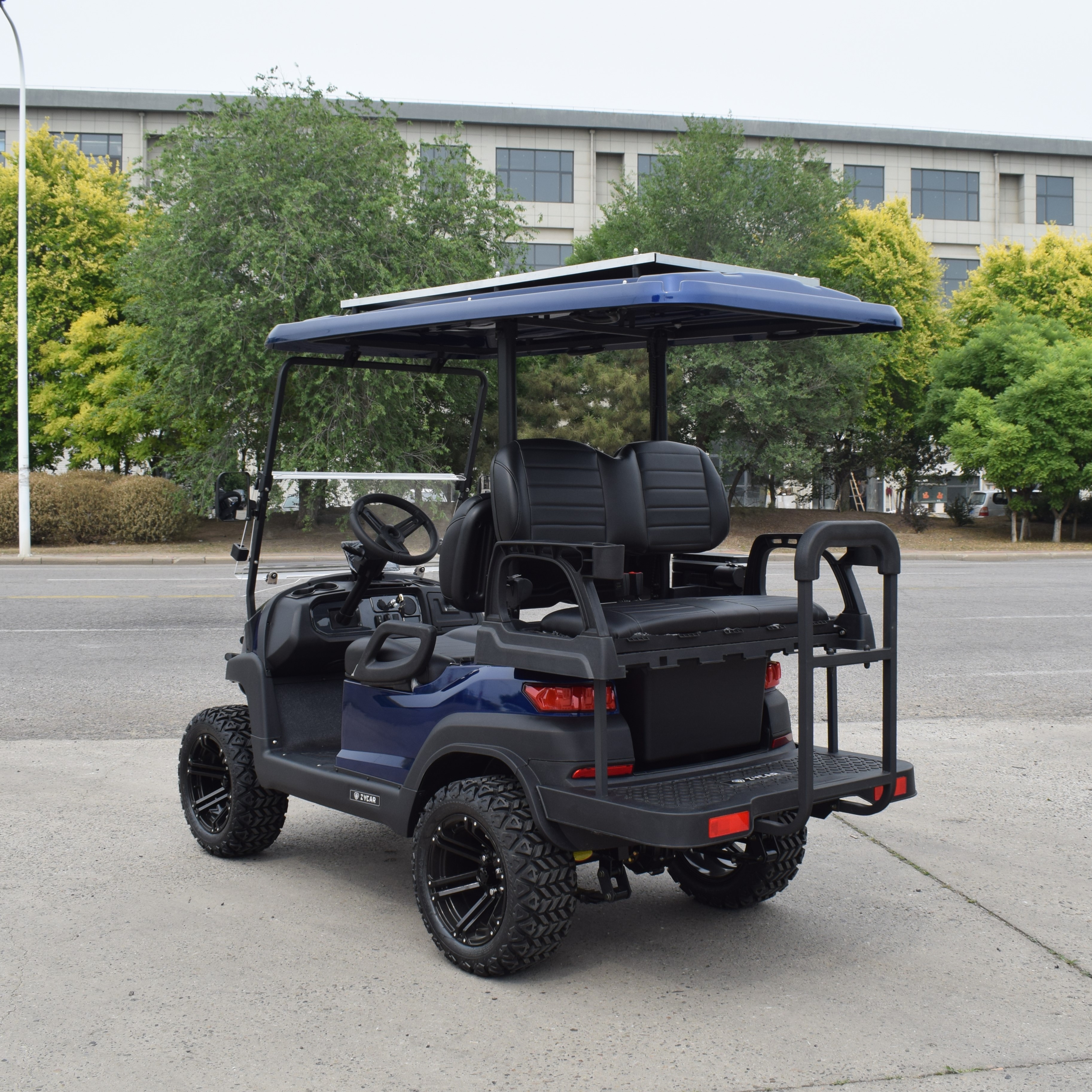 ZYCAR 4 seater utility golf cart with rear-facing seats Z2C