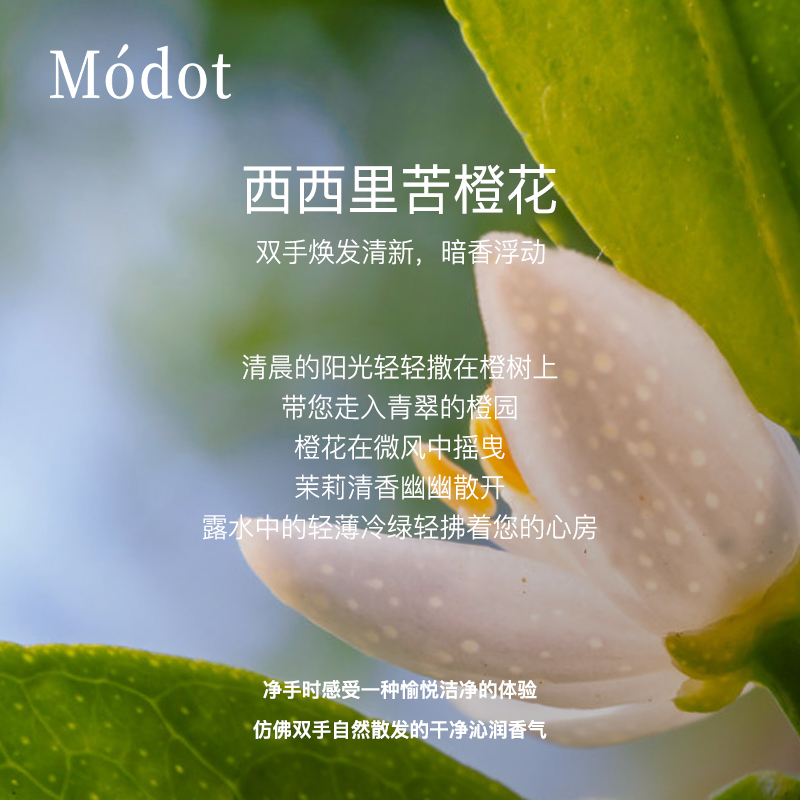 Modot墨朵 西西里苦橙花香氛洗手液