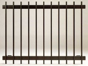 纵向粗格子铝合金防护栏