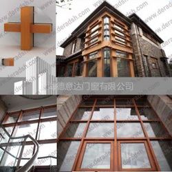 豪华型高档木铝幕墙定做 上海制作纯木幕墙