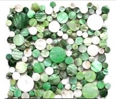 法洛尼亚 马赛克Round Shell Mosaic green