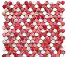 法洛尼亚 马赛克Round Shell Mosaic red